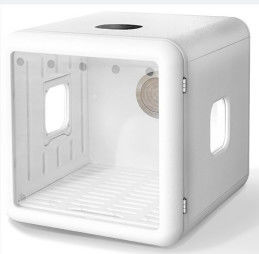 El animal doméstico automático elegante que seca diseño de espacio grande de la caja puede acomodar 2 gatos