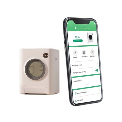 Las cajas de arena de Smart del animal doméstico del rectángulo con WiFi permitieron el mecanismo de la limpieza de uno mismo