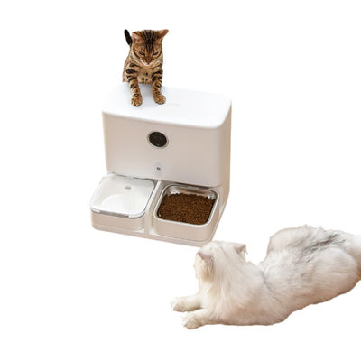 Alimentador del animal doméstico del ABS y alimentador automático elegante del animal doméstico del dispensador del agua con WiFi/la cámara