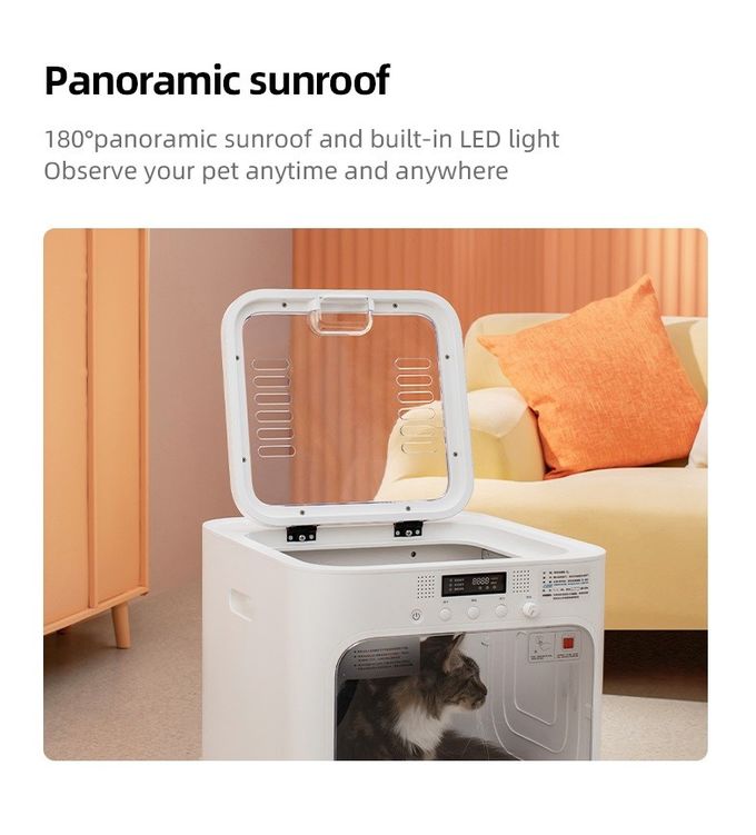 Animal doméstico automático de poco ruido que seca el servicio del paso de la caja una fácil limpiar seguro y confiable 0