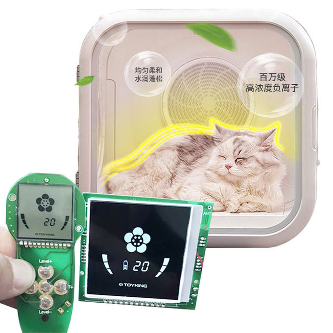 Animal doméstico automático del OEM que seca temperatura ajustable de la operación sin manos de poco ruido de la caja 0