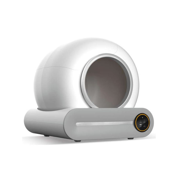 Caja de arena elegante semicerrada de la limpieza de uno mismo de Cat Toilet Automatic Pet Smart 0