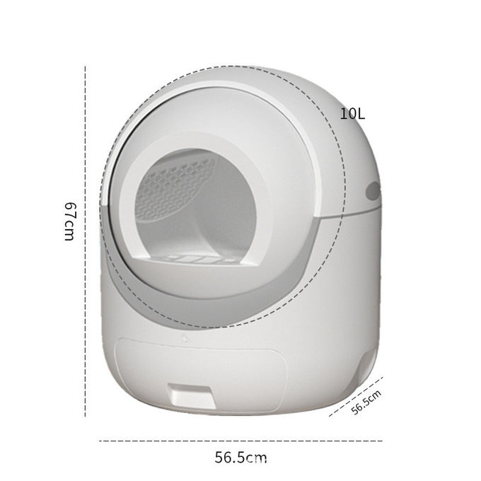 WiFi permitió el control remoto y notificaciones del control elegante de Cat Litter Box With Odor 0
