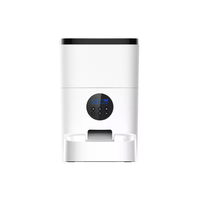 El alimentador elegante WiFi del animal doméstico del control del ODM APP controló el alimentador automático del animal doméstico con la cámara 0