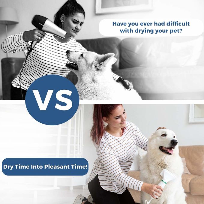 Perro del vacío que prepara la máquina de la preparación del pelo de perro del botón de Kit Pets Hair Vacuum Rotary 1