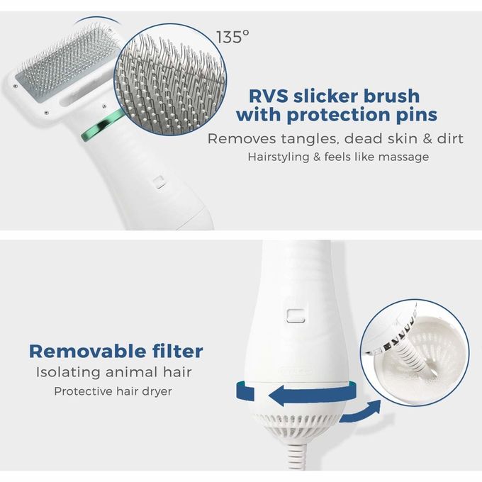 Perro del vacío que prepara la máquina de la preparación del pelo de perro del botón de Kit Pets Hair Vacuum Rotary 0